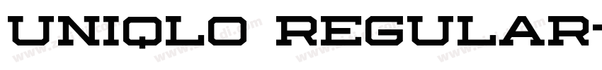 UNIQLO Regular字体转换